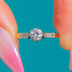 RARE 18ct Gold Old European-Cut Diamond Solitaire Engagement Ring, 0.40ct