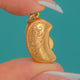 Antique 9ct Gold Engraved Lucky Bean Charm c.1907