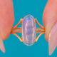 9ct Gold Moonstone Cabochon Solitaire Ring, 2.25ct