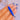 Cobalt Enamel and rippled pattern held close