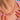 Close neckline view of the pink graduated bead necklace