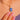 14ct Gold Natural Solid Black Opal Pendant - 3.50ct Blue Black Opal, angled pendant worn view