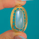 Large 9ct Gold Moonstone Sugarloaf Pendant, 16.20ct