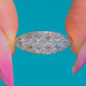 Art Deco 18ct Gold Diamond Eight Stone Boat Ring