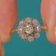 Antique 18ct Gold Diamond Cluster Ring 0.40ct