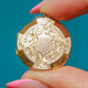 Antique 9ct Gold Engraved Round Locket, c.1900
