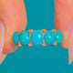 Antique 18ct Gold Turquoise Diamond Five Stone Ring