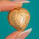 9ct Gold Engraved Heart Locket