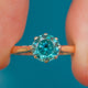 2.50ct Art Deco Zircon Solitaire Ring