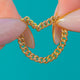 Victorian 15ct Gold Curb Chain Ring – Size N / 6.5