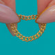Victorian 15ct Gold Curb Chain Ring – Size H / 3.75