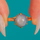 Art Deco 15ct Gold Blue Star Sapphire Ring, 3.75ct Natural Star Sapphire