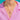 Antique Hot Pink Paste Charm