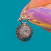 Georgian 18ct Gold & Silver Paste Collet Set Charm
