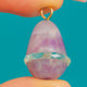 Sleek Antique 9ct Gold Blue Chalcedony Rock Crystal Egg Charm