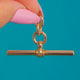 Chunky Antique 9ct Gold T-Bar Pendant 5.6g