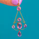 15ct Gold Amethyst Lavalier Drop Pendant
