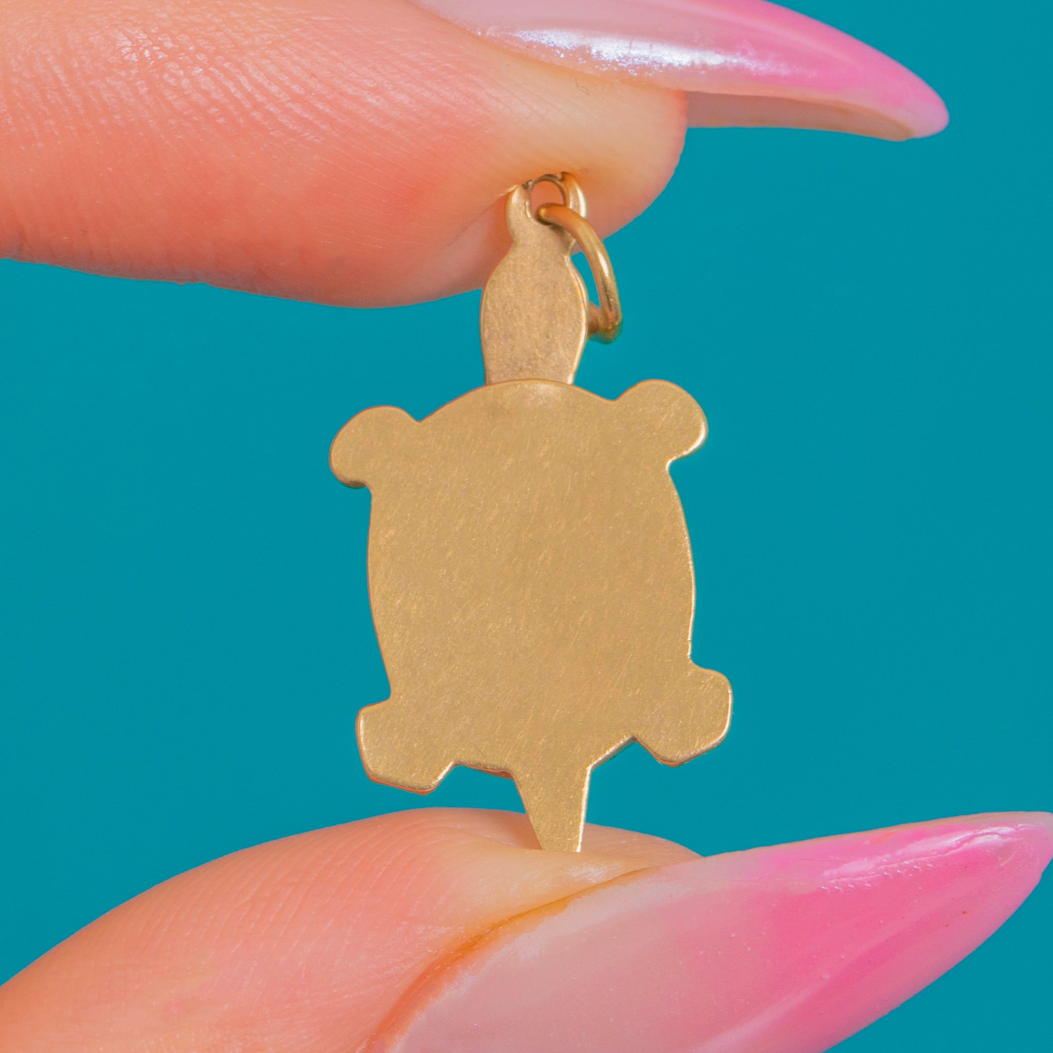 Gold Turtle Stack Lucky 9ct Gold Articulated Turtle Charm