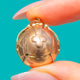 Heavy Antique Edwardian 9ct Rose Gold & Silver Opening Masonic Ball Charm c.1910