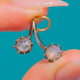 Antique Silver Rose-Cut Diamond Gold Backed Berry Charm, 0.50ct