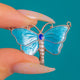 Charles Horner Sterling Silver Blue Enamel Butterfly Pendant c.1920