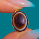 9ct Gold Bulls Eye Agate Charm