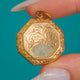 Antique 9ct Gold Hexagonal Engraved Locket