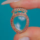 Georgian 15ct Gold Garnet Crowned Heart Locket, c.1780