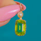 Edwardian 9ct Gold Peridot Pearl Charm