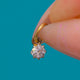 Antique 15ct Gold & Platinum Old Mine-Cut Diamond Charm
