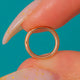 French 18ct Rose Gold Split Ring 10mm