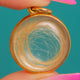 Victorian 18ct Gold Round Charm with Rare Blonde Hair