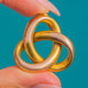Chunky Victorian 18ct Gold Celtic Knot Pendant